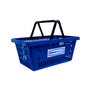 Cesto empilhável compras com alça